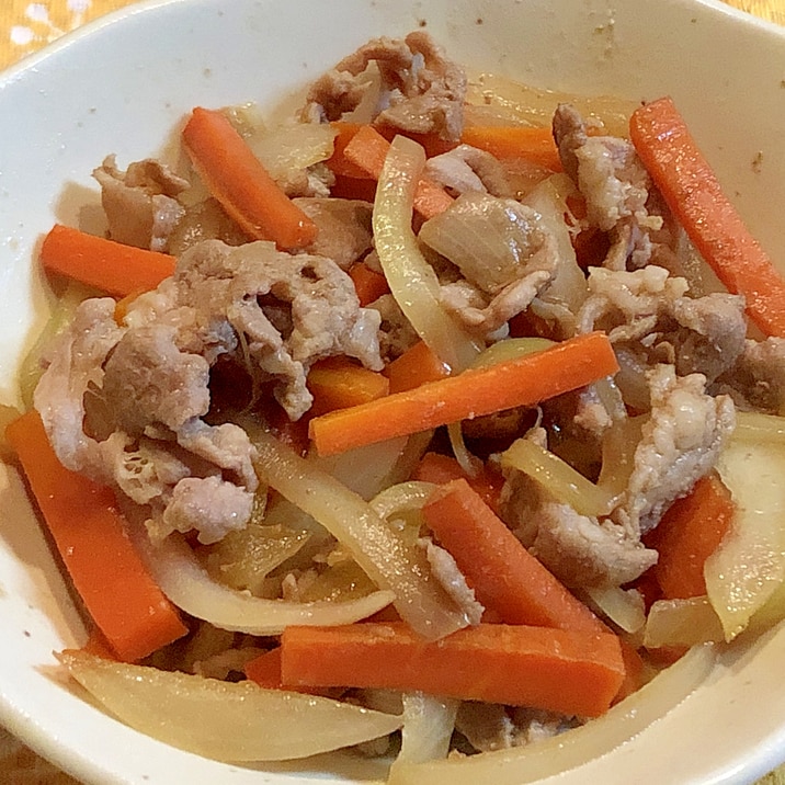 簡単夕飯 豚肉 玉ねぎ 人参の生姜炒め レシピ 作り方 By Eina 楽天レシピ
